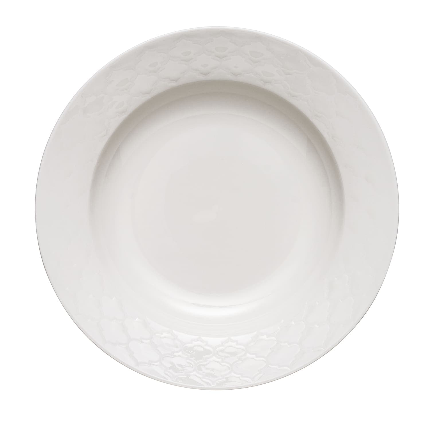 Samira 11 3/4" Plate, Wr - White