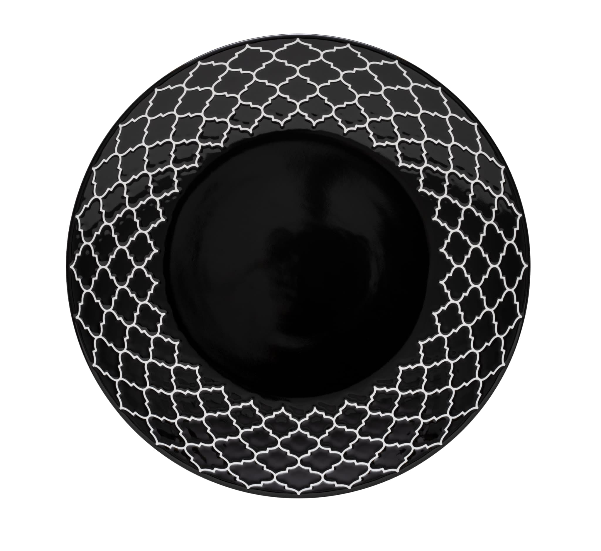 Samira 12 1/8" Plate - Black Combo