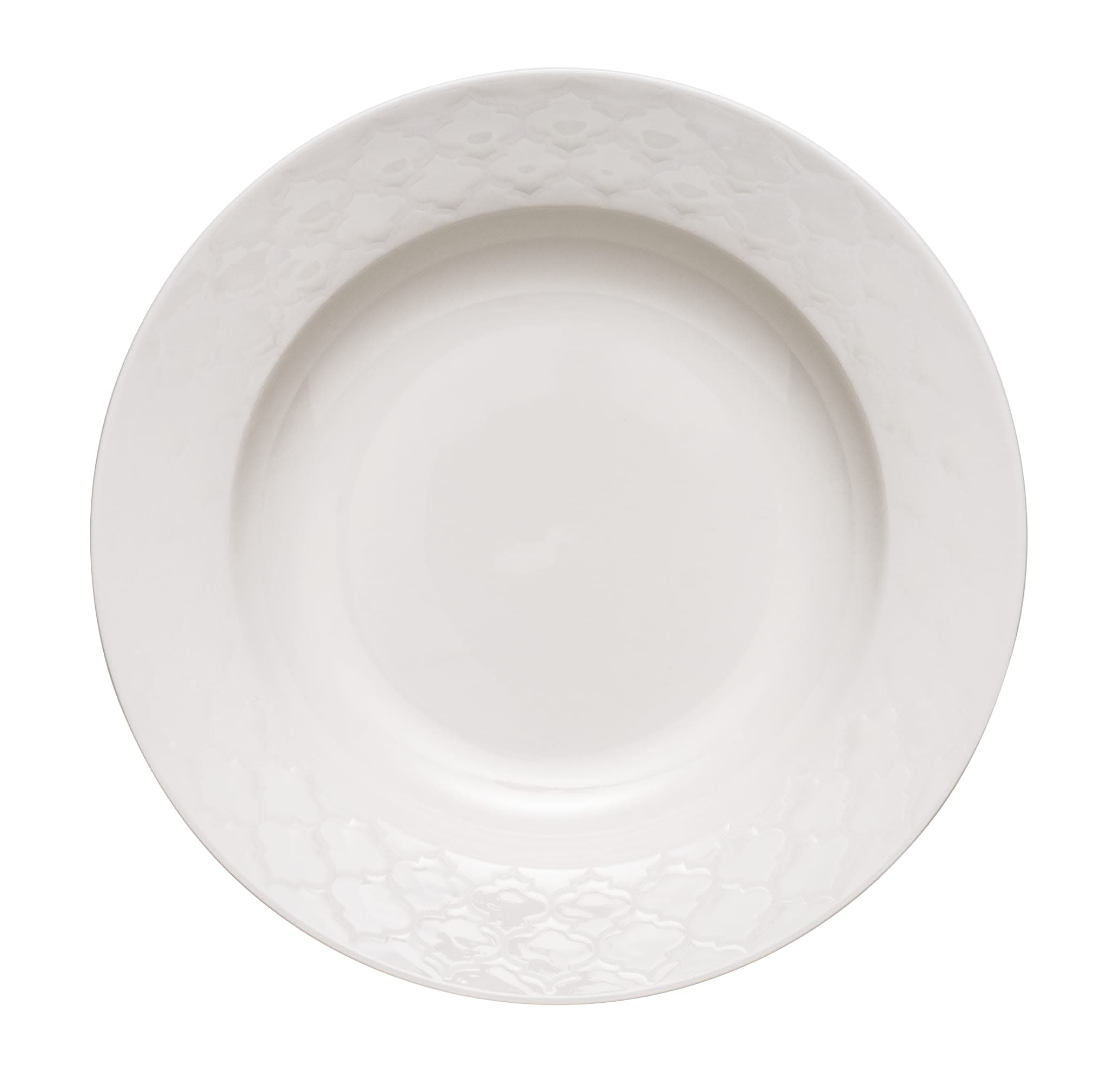 Samira 10 Oz. Rim Soup - White