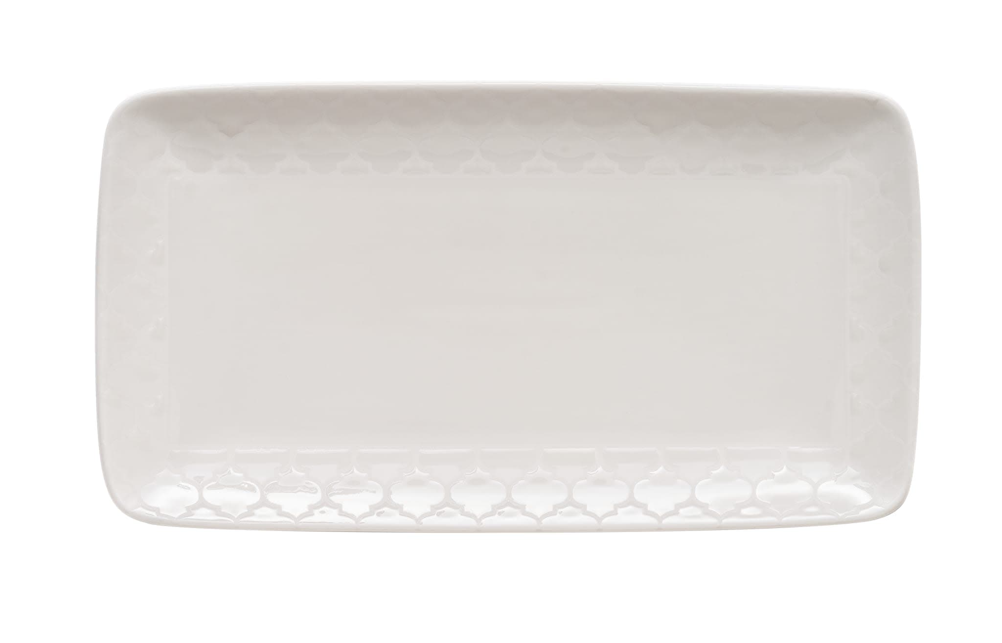 Samira 11 3/4" X 6 3/8" Rectangle Platter - White