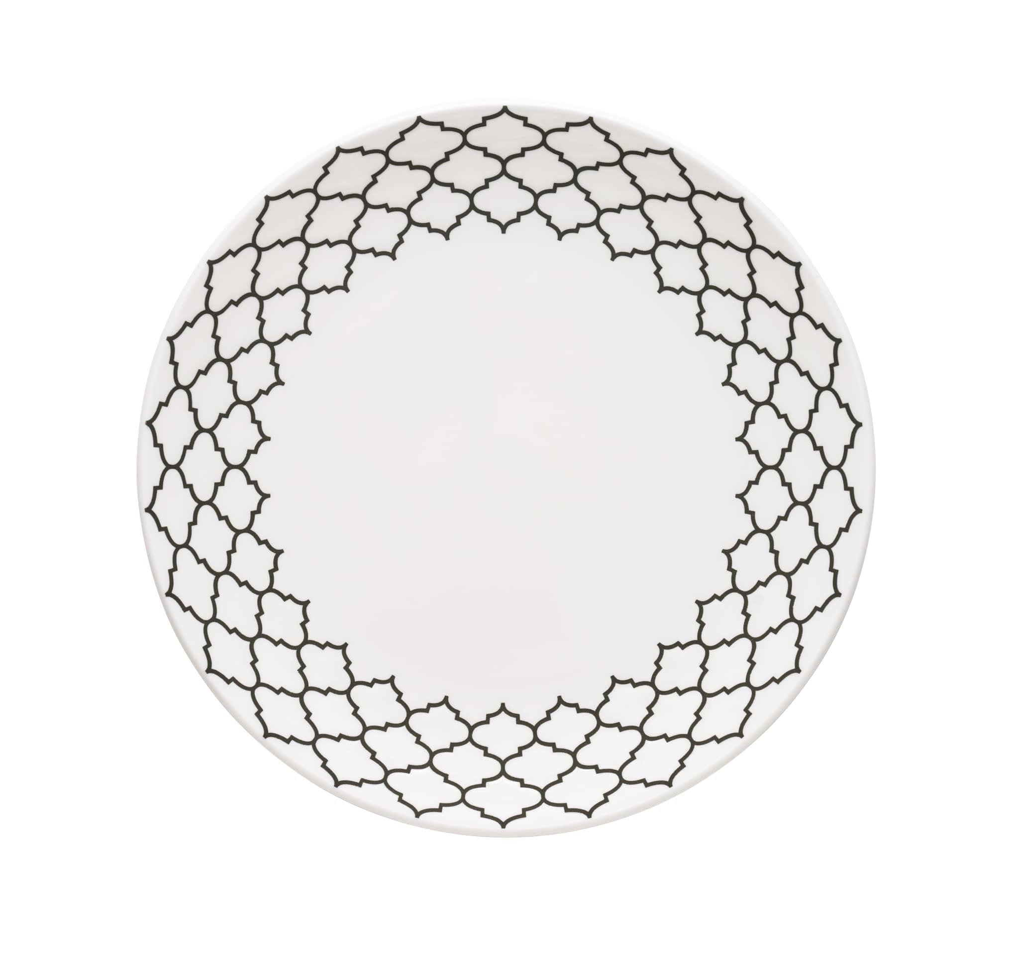 Samira 10" Plate - White Combo